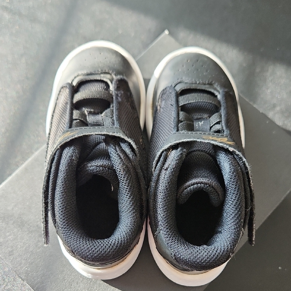 Kids Black and Gold Sneakers - Picture 6 of 7